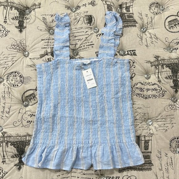 PLANET GOLD Smocked Tank Top(Plus Size) - Picture 3 of 9